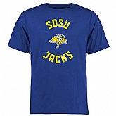 South Dakota State Jackrabbits Big x26 Tall Pumped Up WEM T-Shirt - Blue